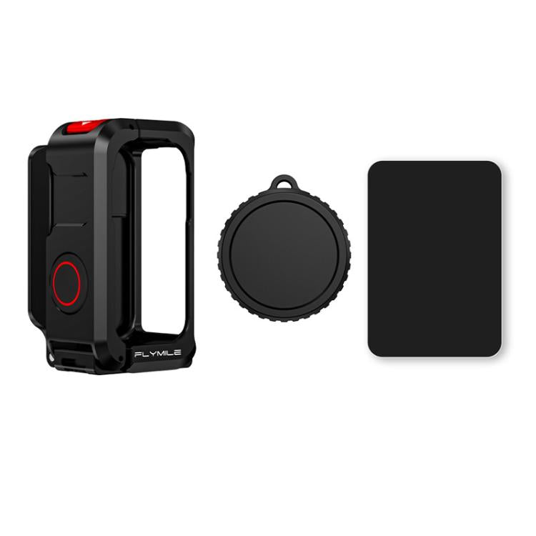 For DJI Osmo Nano Flymile Magnetic Expansion Bracket Metal Cage Protective Frame - Black