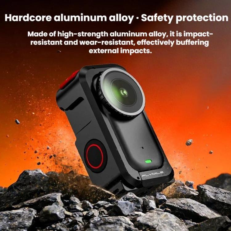 For DJI Osmo Nano Flymile Metal Cage Protective Case Extension Frame - Black
