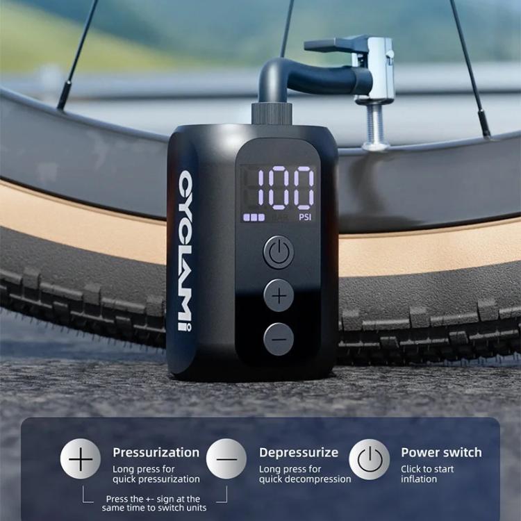 CYCLAMI A5S Bicycle Mini Electric Air Pump Basketball Soccer Ball Automatic Inflator