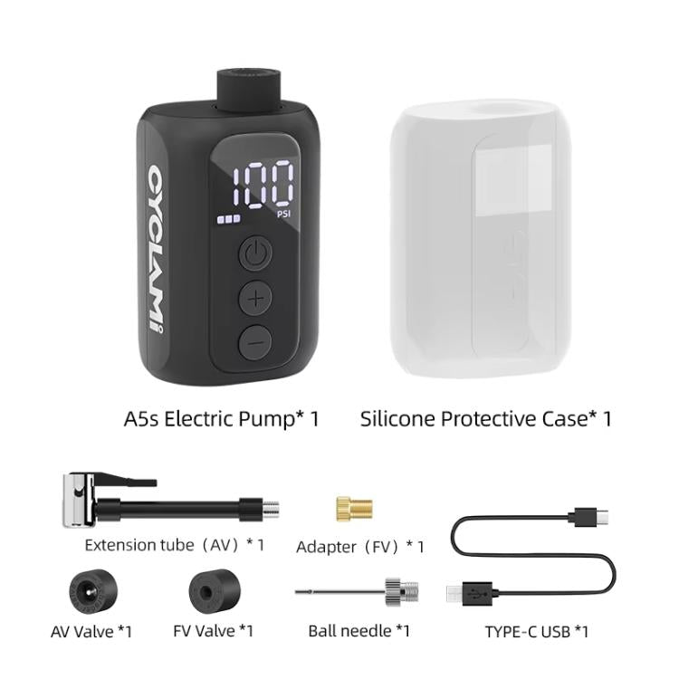 CYCLAMI A5S Bicycle Mini Electric Air Pump Basketball Soccer Ball Automatic Inflator