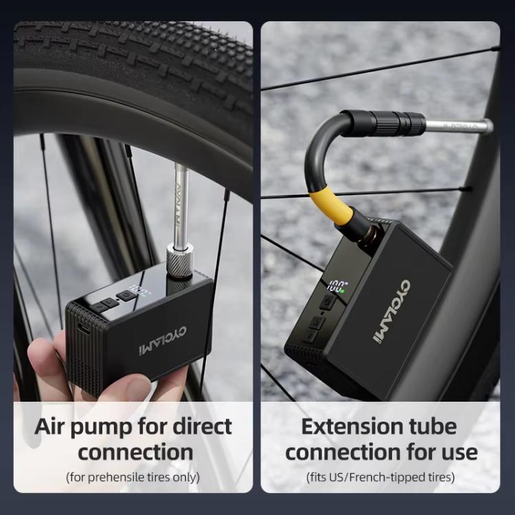 CYCLAMI AM6pro Mini Inflatable Pump Portable High-Pressure Brushless Electric Bike Air Pump With Display