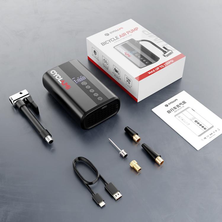 CYCLAMI Z5L Mini Electric Air Pump Bicycle Portable Digital Display Air Pump