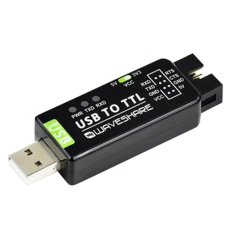 WAVESHARE 17939 Industrial USB To TTL Converter, Original FT232RNL, Multi Protection & Systems Support
