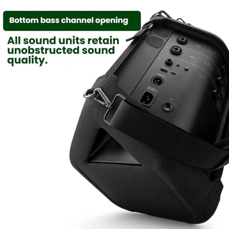 For Bose S1 Pro+ Speaker Protective EVA Carrying Case with Shoulder Strap - Black