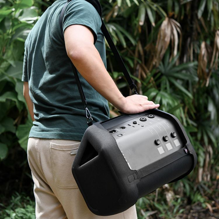 For Bose S1 Pro+ Speaker Protective EVA Carrying Case with Shoulder Strap - Black