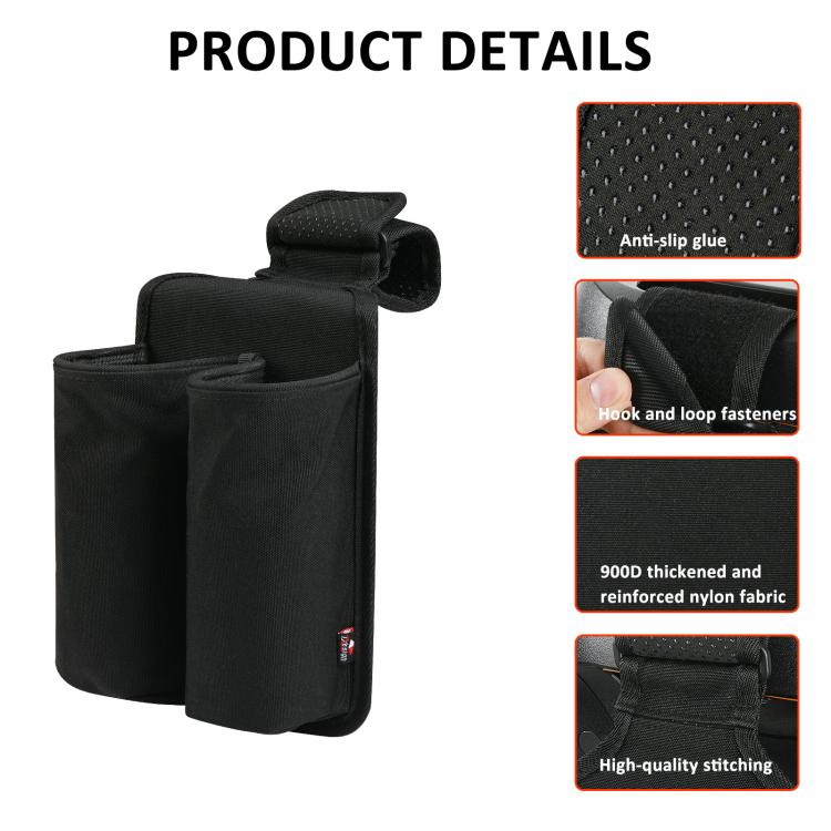 For JBL Partybox Series Microphone Holder Universal Storage Bag Strap Mount - Black