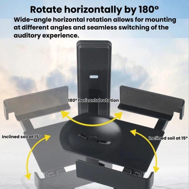 LKT-383 Adjustable Angle Wall Mount Speaker Stand Surround Sound Monitor Speaker Bracket