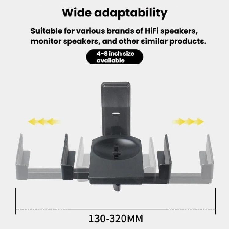 LKT-383S Adjustable Angle Wall Mount Speaker Stand Surround Sound Monitor Speaker Bracket