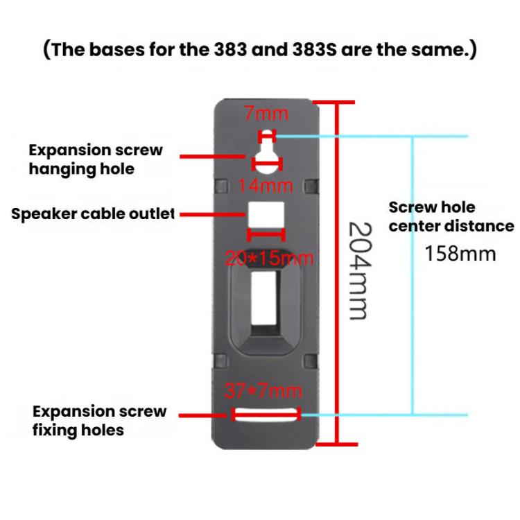 LKT-383 Adjustable Angle Wall Mount Speaker Stand Surround Sound Monitor Speaker Bracket