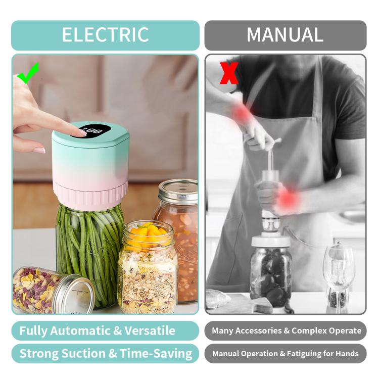 Electric Mason Container Vacuum Sealing Machine - KZ-80S