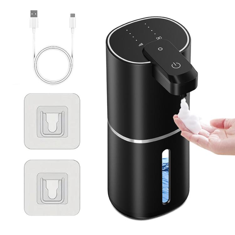 Wall-mounted Smart Sensor Electric Soap Dispenser, Color: Black Foam Version