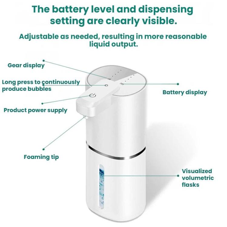 Wall-mounted Smart Sensor Electric Soap Dispenser, Color: White Foam Version