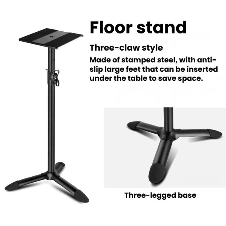 LKT-610 Metal Floor Speaker Stand Monitor Surround Tripod For Studio & Desk