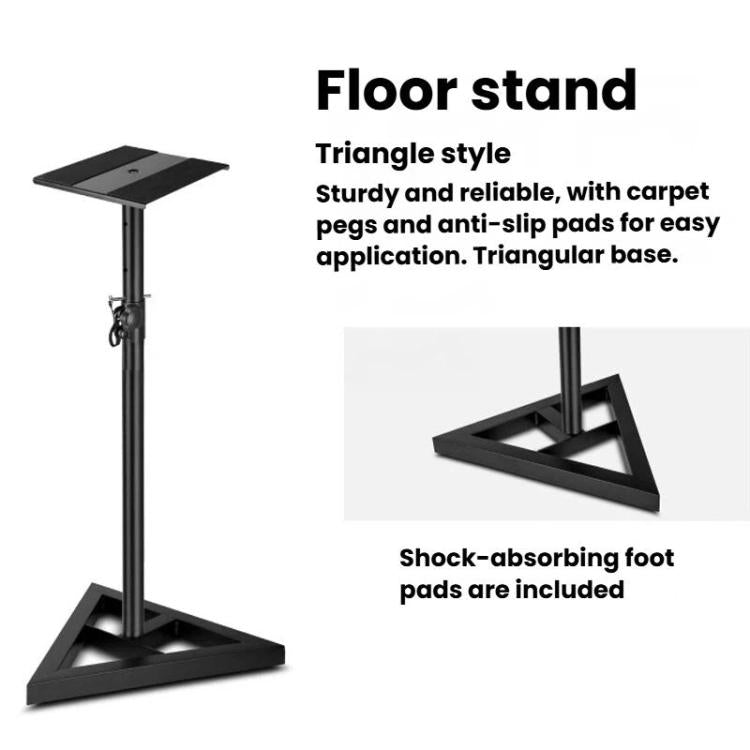 LKT-640 Metal Floor Speaker Stand Monitor Surround Tripod For Studio & Desk