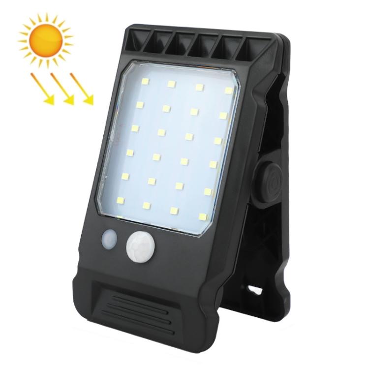 Solar Clip-On Light Outdoor Motion-Sensor Garden Light, Spec: 1 Cell 24LEDs