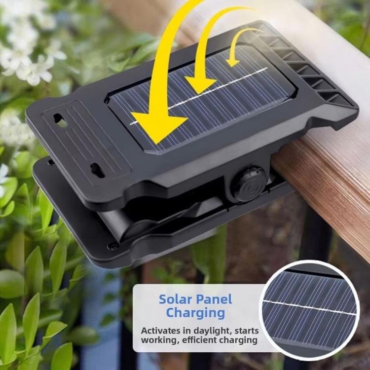 Solar Clip-On Light Outdoor Motion-Sensor Garden Light, Spec: 6 Cells 24COB