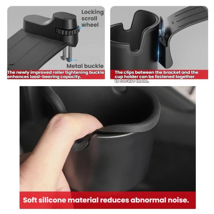 For Tesla Model 3/Y Dashboard Cup Holder Storage Box - Left Side