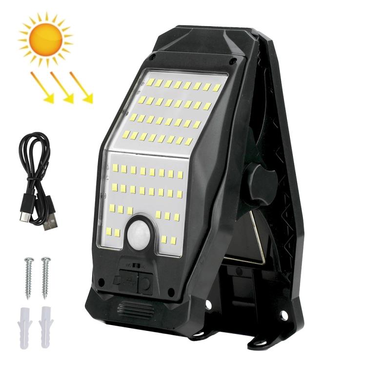 Solar Waterproof Clip-On Wall Light Outdoor Garden Fence Light Motion-Sensing Pathway Lamp, Spec: 2 Cells LED