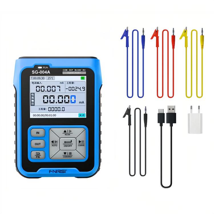 FNIRSI 4-20mA Multi-Function Signal Generator Current Pressure Thermal Resistance Calibrator, EU Plug - Blue