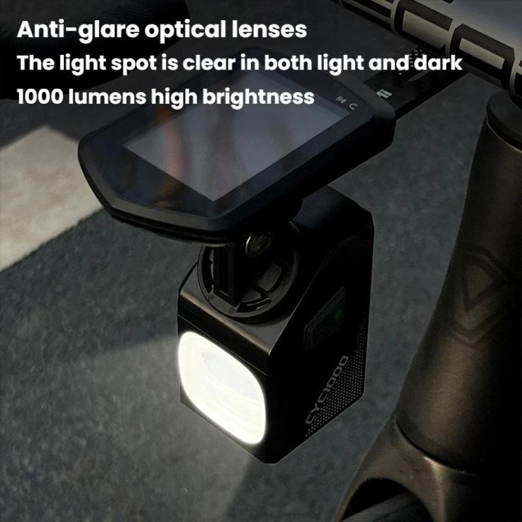 CYCLAIMI CYC1000 Bicycle Hanging Front Light Night Riding Road Bike Anti-Glare Under-Mount Light