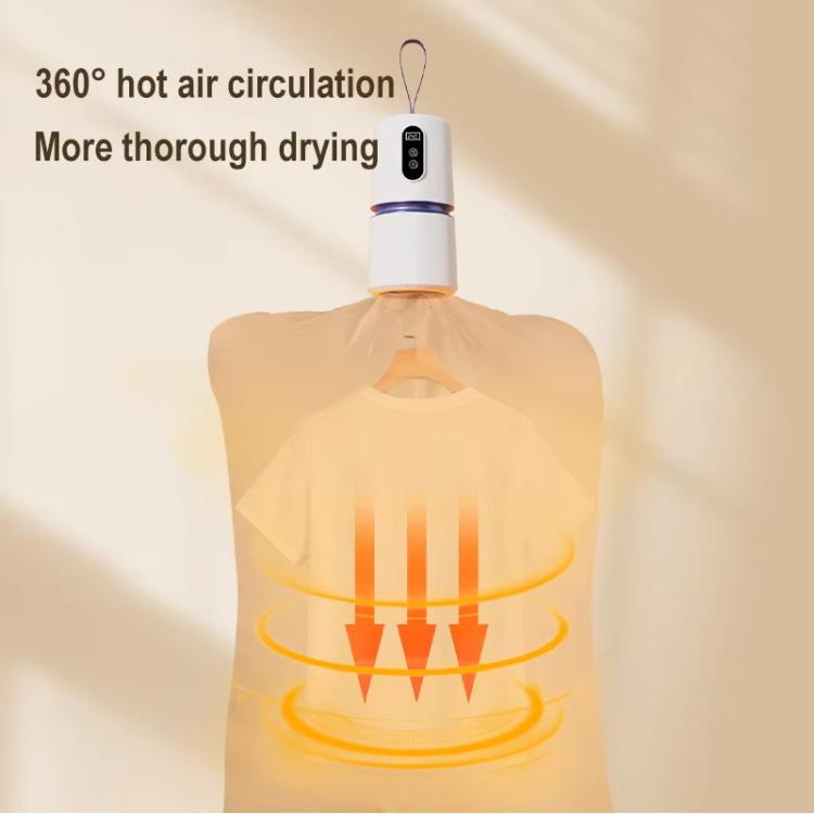 200W Pocket-Sized Portable Dryer Machine 240 Min Timer, Overheat Protection