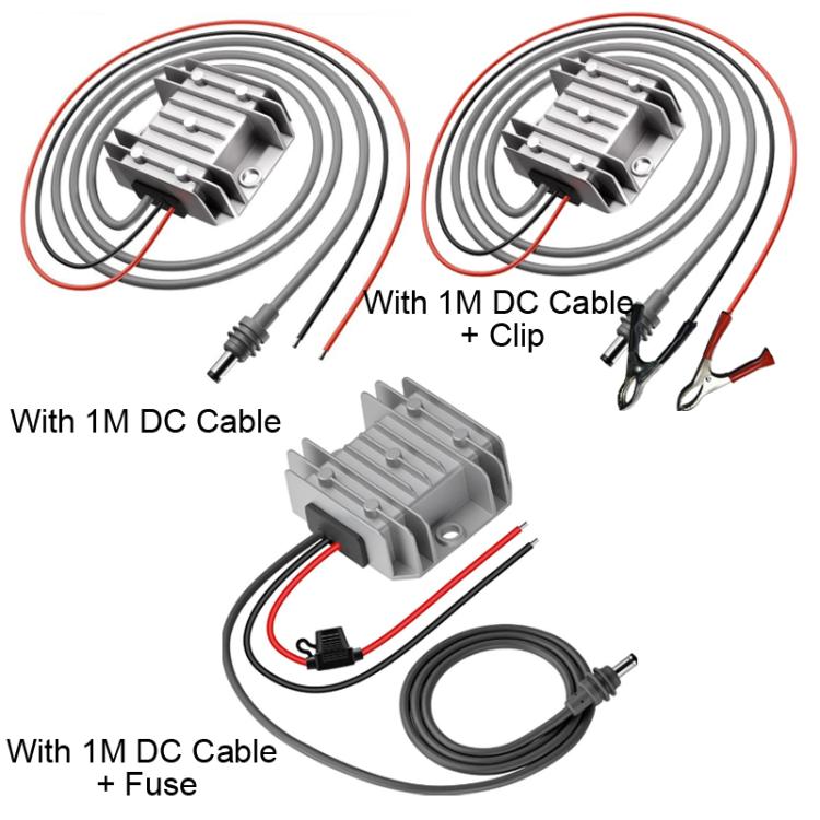 12V/24V To 30V 3.5A DC Power Converter, Specification: With 1M DC Cable + Fuse