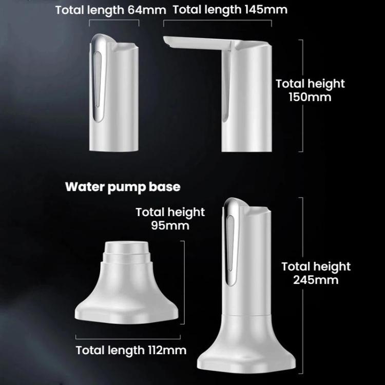 Electric Foldable Water Pump For Bottled Water Household Intelligent Water Dispenser, Spec: With Base