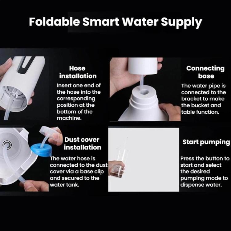 Electric Foldable Water Pump For Bottled Water Household Intelligent Water Dispenser, Spec: No Base