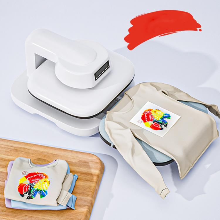 FCOLOR HTP-E38 Fully Automatic Electric Heat Press Machine 38x38cm T-Shirt Printer With Retractable Heat Press EU Plug