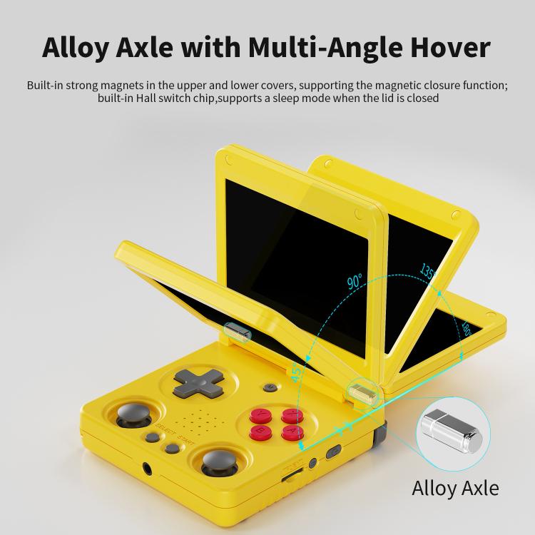 ANBERNIC RG 34XXSP 3.4-inch IPS Linux Retro Console, Quad-Core Cortex-A53, 5G WiFi, Clamshell with Dual Joysticks 64G+128G
