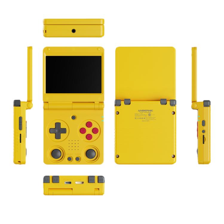 ANBERNIC RG 34XXSP 3.4-inch IPS Linux Retro Console, Quad-Core Cortex-A53, 5G WiFi, Clamshell with Dual Joysticks 64G+128G