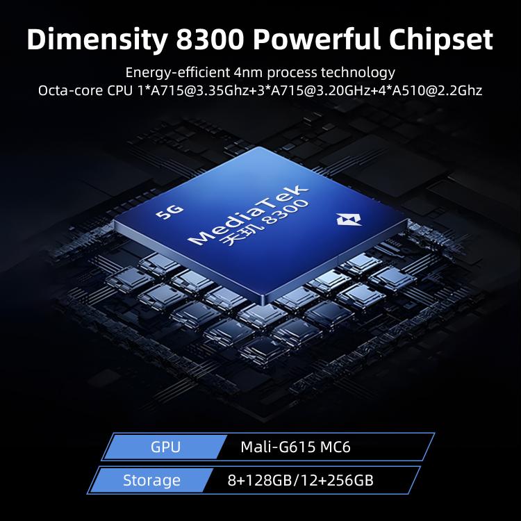 ANBERNIC RG477V 4.7-Inch 120Hz Vertical Handheld Console Dimensity 8300 Chipset, Android 14, RGB Lighting & Gyroscope Built In 12G+256GB