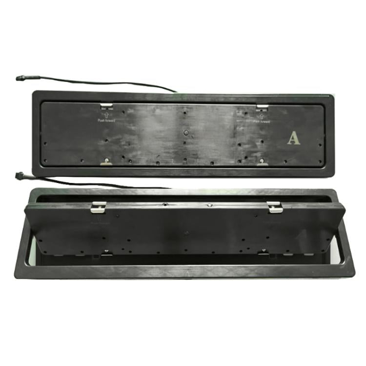 European-Standard Electric Vehicle License Plate Flip Frame Modification, Specification: Double Plate