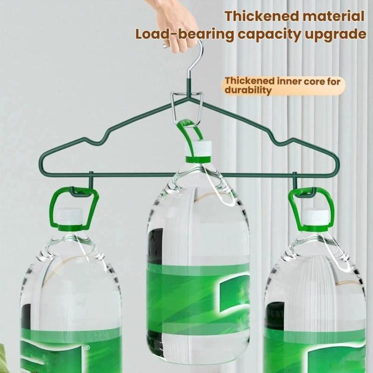 20pcs Reinforced Hook Clothes Hangers Household Plastic-Coated Anti-Slip Clothes Hangers