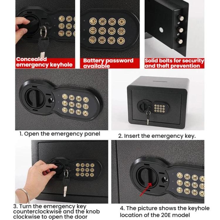 Home Safe All-Steel Anti-Theft Concealed Wall Safe