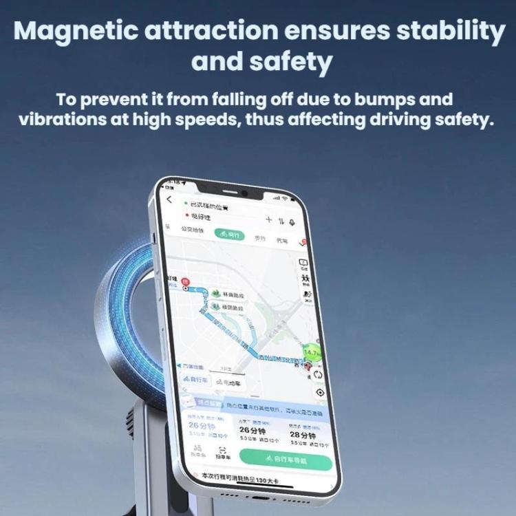 Car Magnetic Dashboard Screen Navigation Folding Phone Holder - CA-46-3
