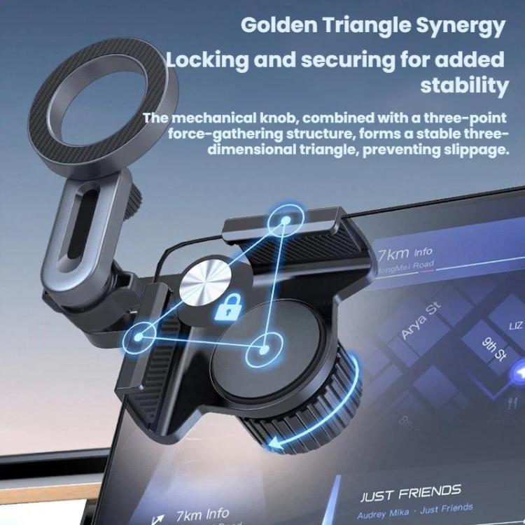 Car Magnetic Dashboard Screen Navigation Folding Phone Holder - CA-46-3