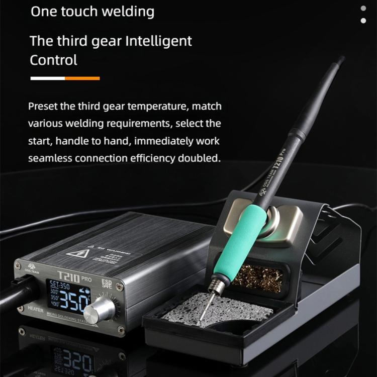 OSS TEAM T210 Pro 75W Digital Soldering Station With Smart Presets & LED Display For Phone & PCB Repair - EU Plug