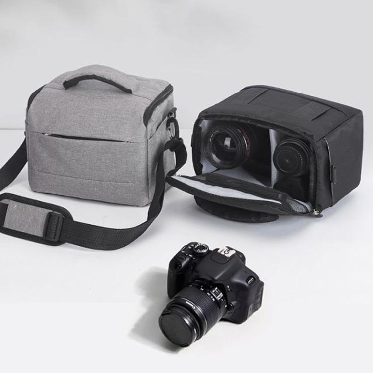 DSLR Camera Shoulder Bag Mirrorless Camera Bag, Color: Small Black