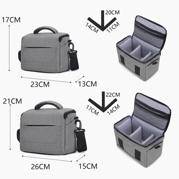 DSLR Camera Shoulder Bag Mirrorless Camera Bag, Color: Small Black