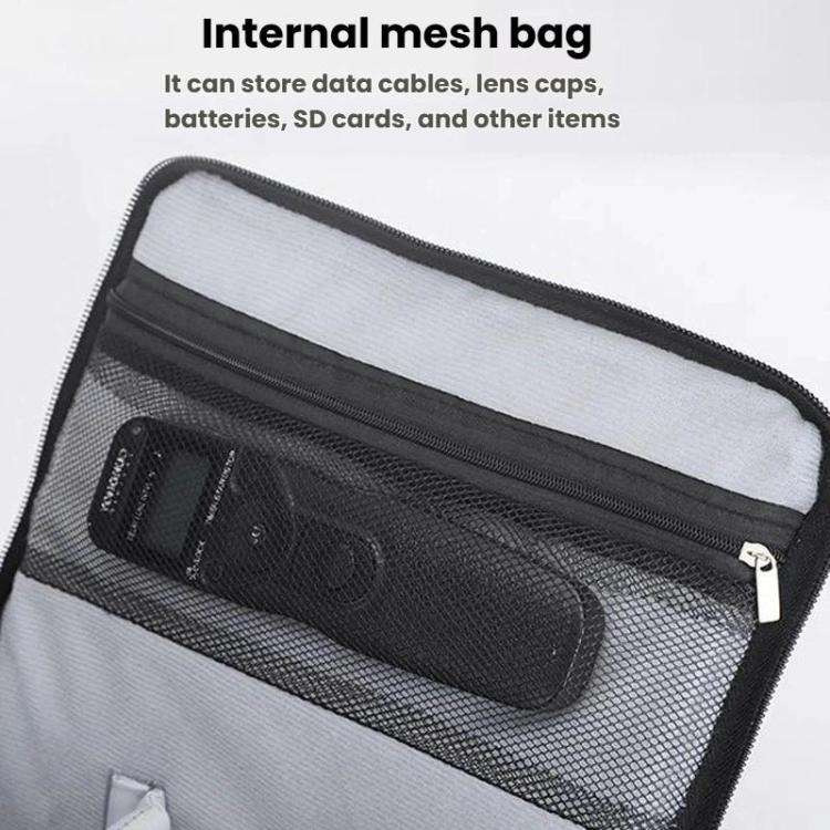DSLR Camera Shoulder Bag Mirrorless Camera Bag, Color: Large Black