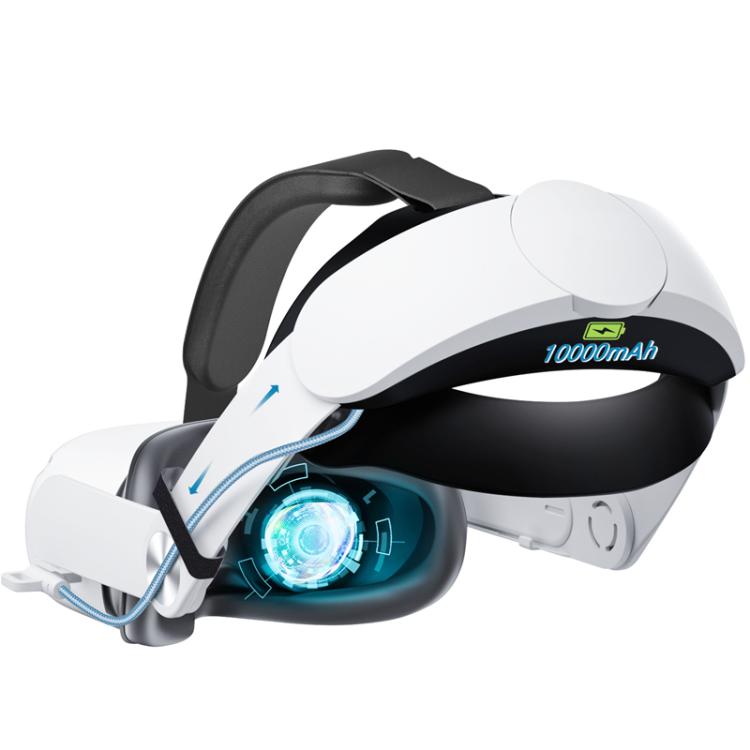 For Meta Quest 2 Q8 10000mAh Battery With Adjustable Replacement Headband Gaming VR Accessories