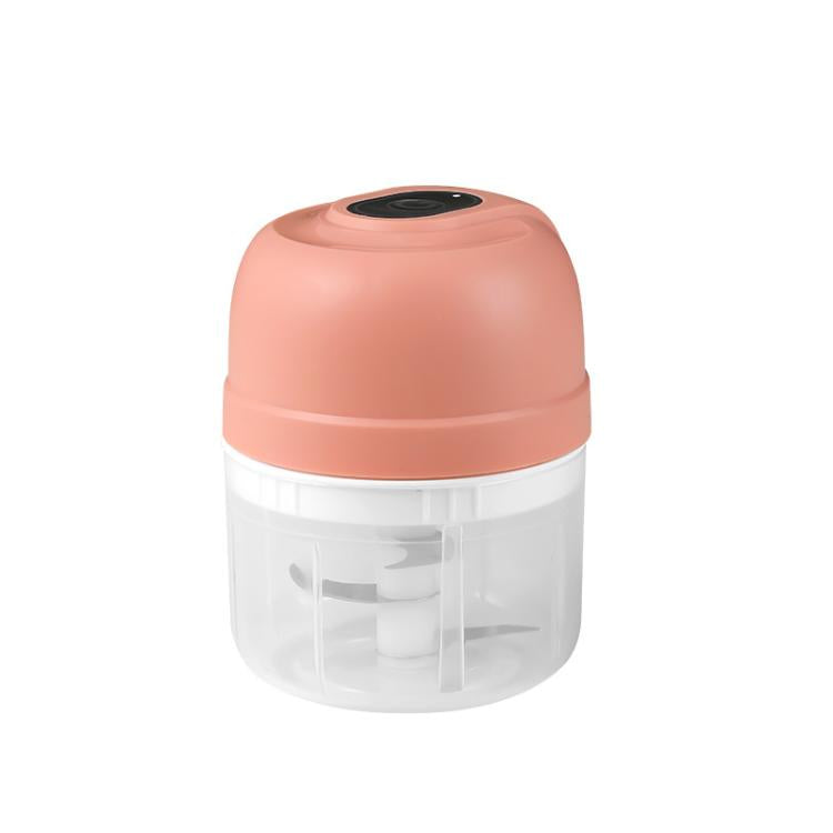 250ml 3-Blade Wireless Electric Food Chopper Rechargeable Mini Food Processor for Garlic, Meat, Baby Food  Pink