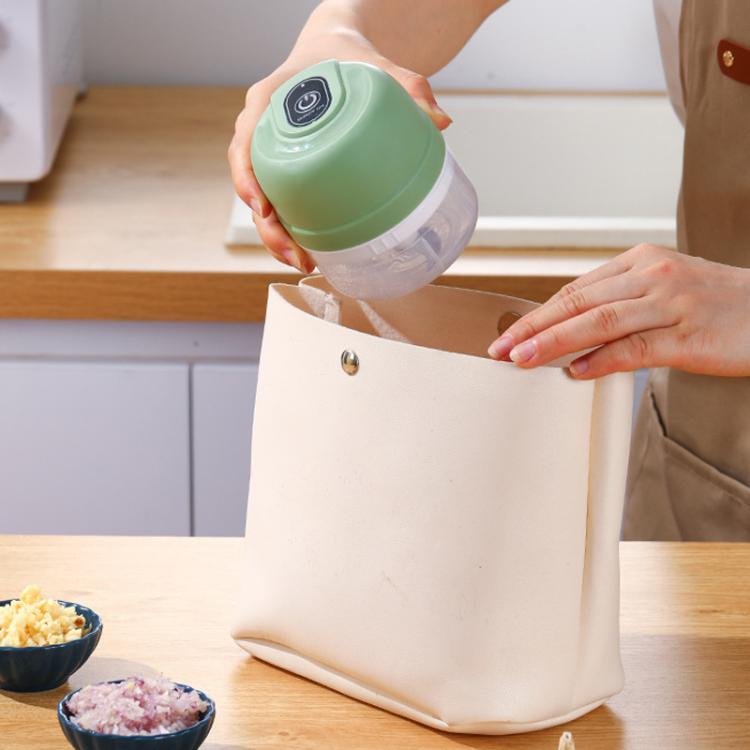 100ml 2-Blade Wireless Electric Food Chopper Rechargeable Mini Food Processor for Garlic, Meat, Baby Food Pink