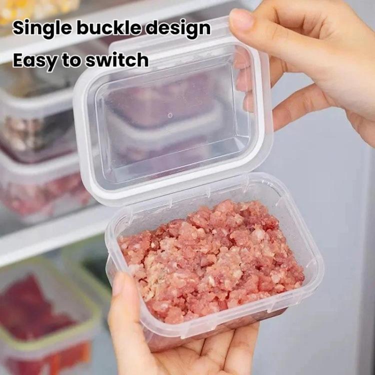 2pcs Single-Lock Airtight Food Storage Container With Lid Refrigerator Organizer For Kitchen, Size: Large