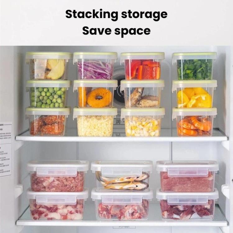 2pcs Single-Lock Airtight Food Storage Container With Lid Refrigerator Organizer For Kitchen, Size: Large