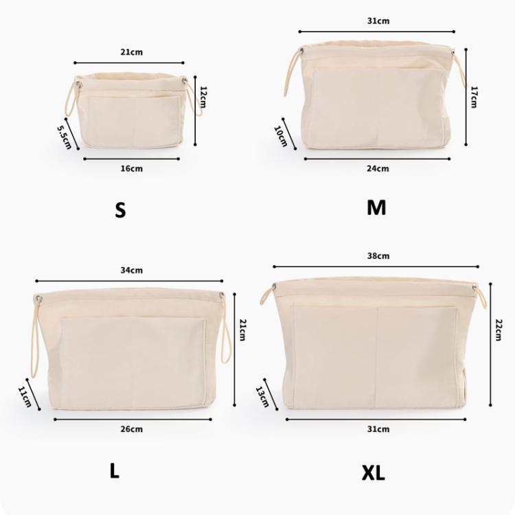 Mini Insert Bag Organizer Makeup Pouch Small Internal Divider Insert For Handbags, Totes, Size: S Dark Blue