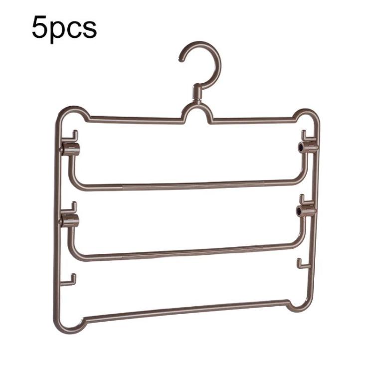 5pcs Simple Multi-Functional Multi-Layer Pants Rack Household Wardrobe Hange