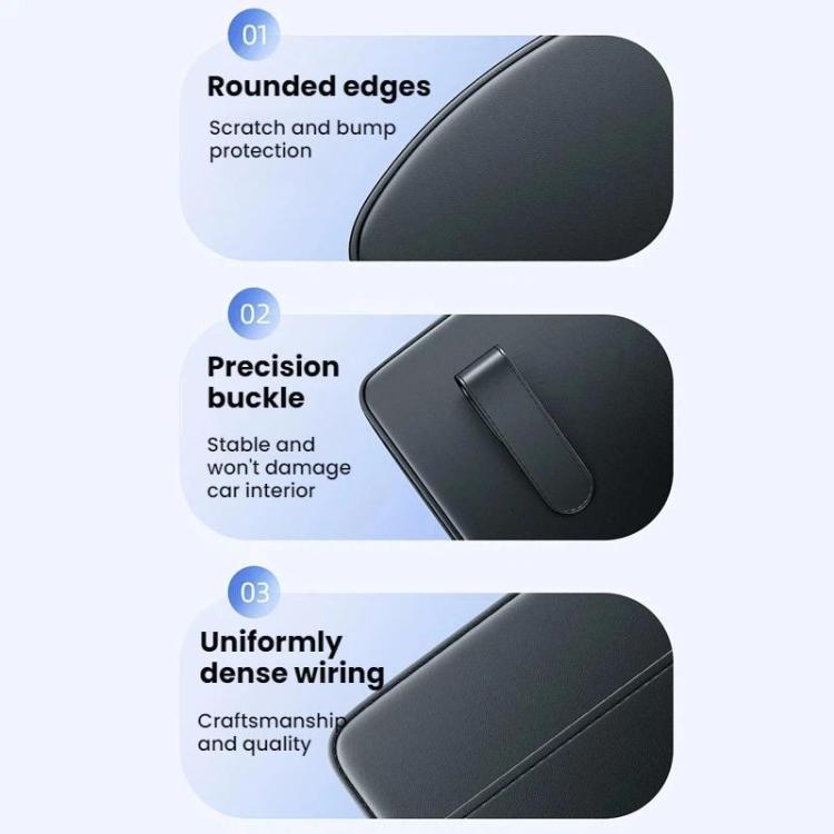 KABULUN Multi-functional Card Ticket Holder With Hanging Side Storage Pocket - Black