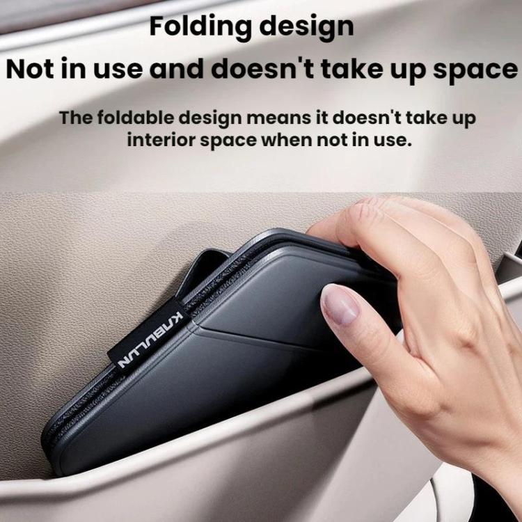 KABULUN Multi-functional Card Ticket Holder With Hanging Side Storage Pocket - Black